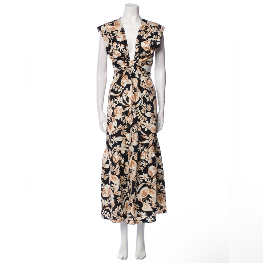 Jason Wu Floral‎ Open Back Maxi Dress
